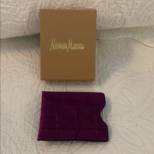 Neiman Marcus card holder with clip